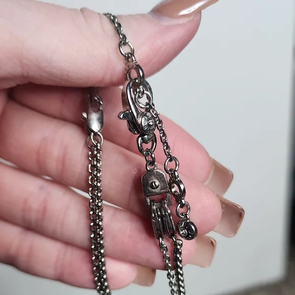 Henri Bendel Silver Double Key Necklace - Picture 4 of 4